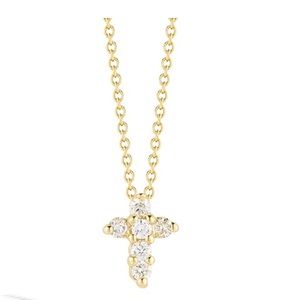 Roberto Coin Diamond Cross Necklace